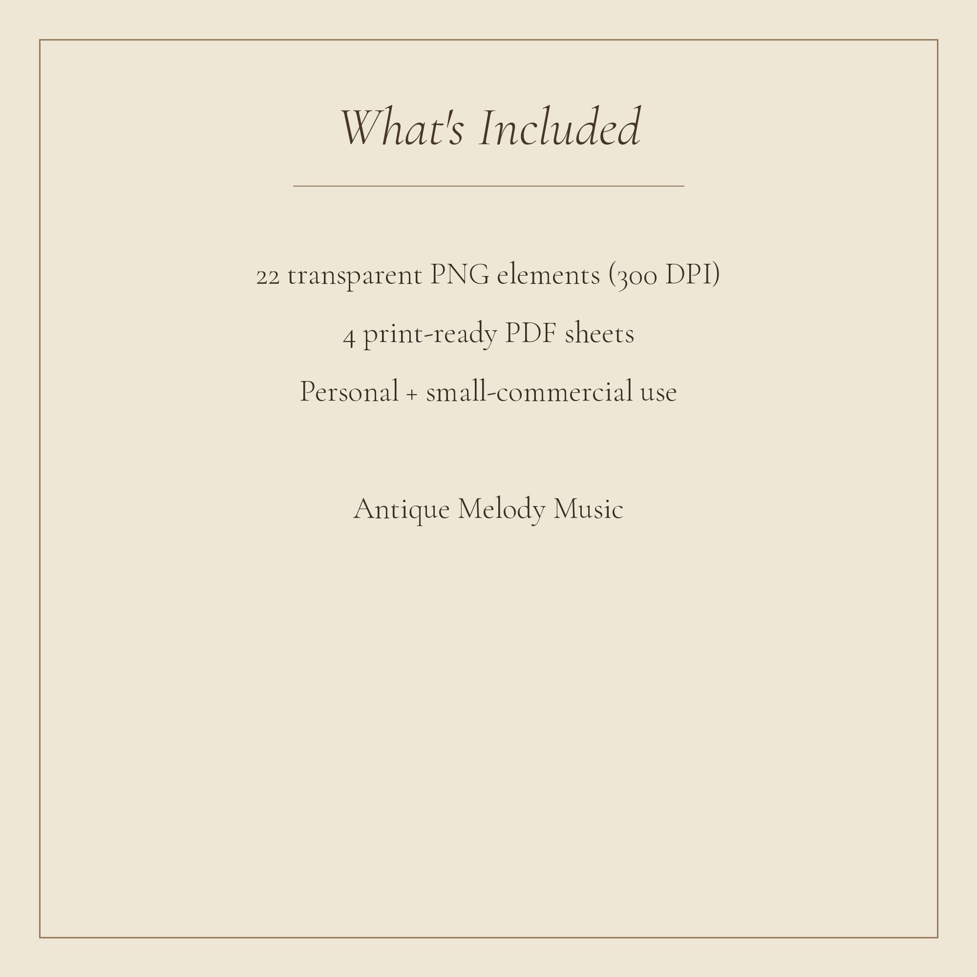 Antique Melody Music Mini Junk Journal Kit — preview