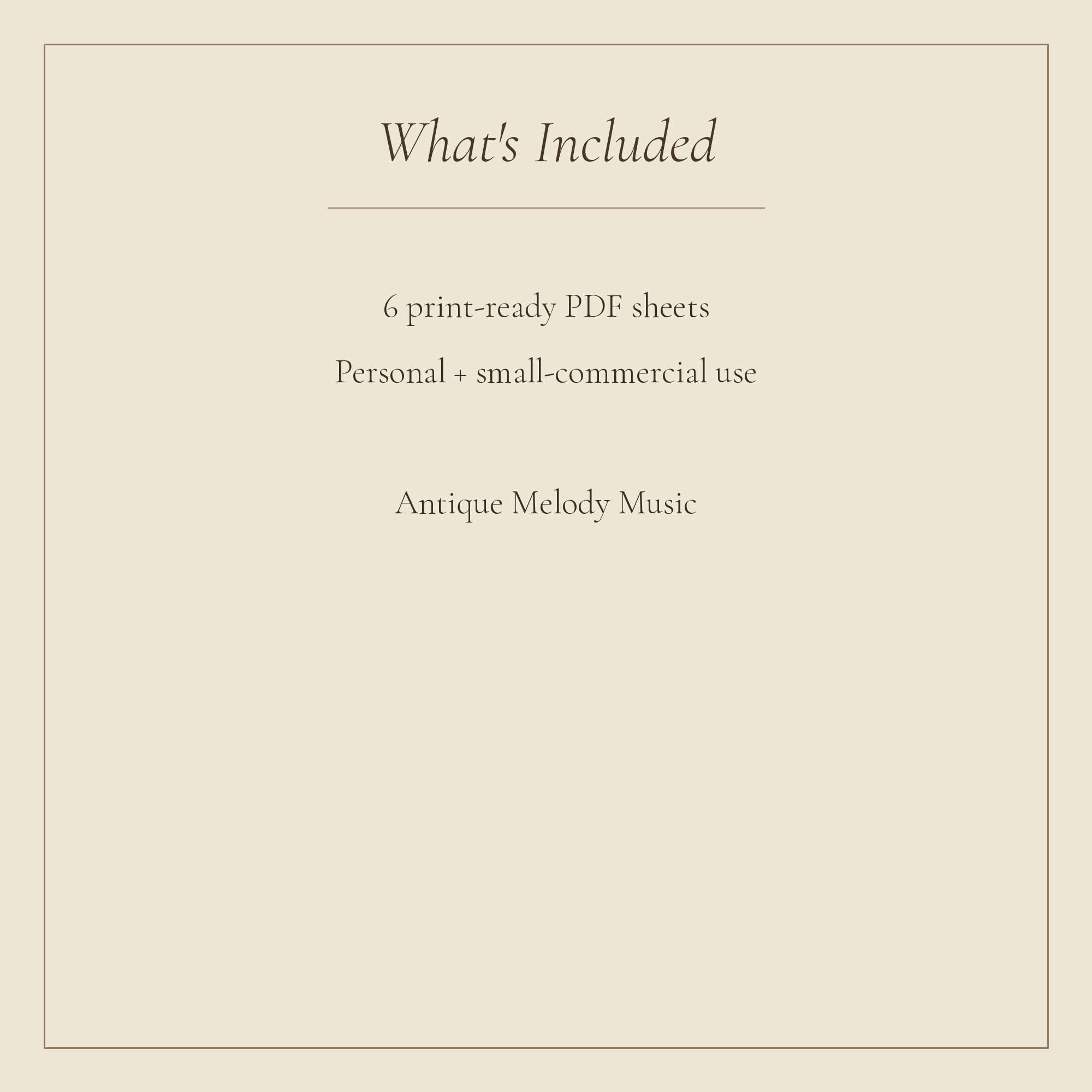Antique Melody Music Paper Pack — preview
