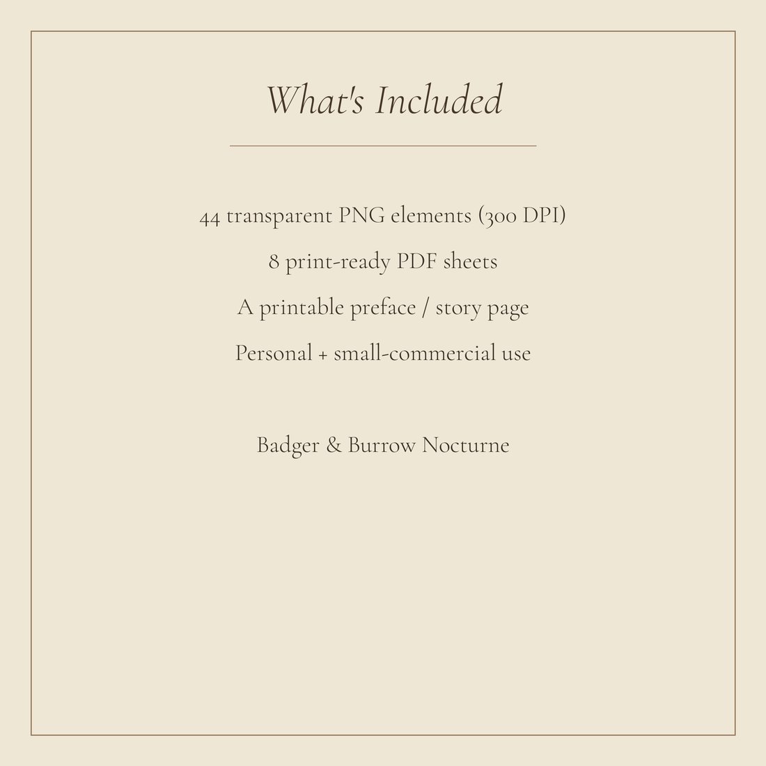 Badger Burrow junk journal kit — spec info