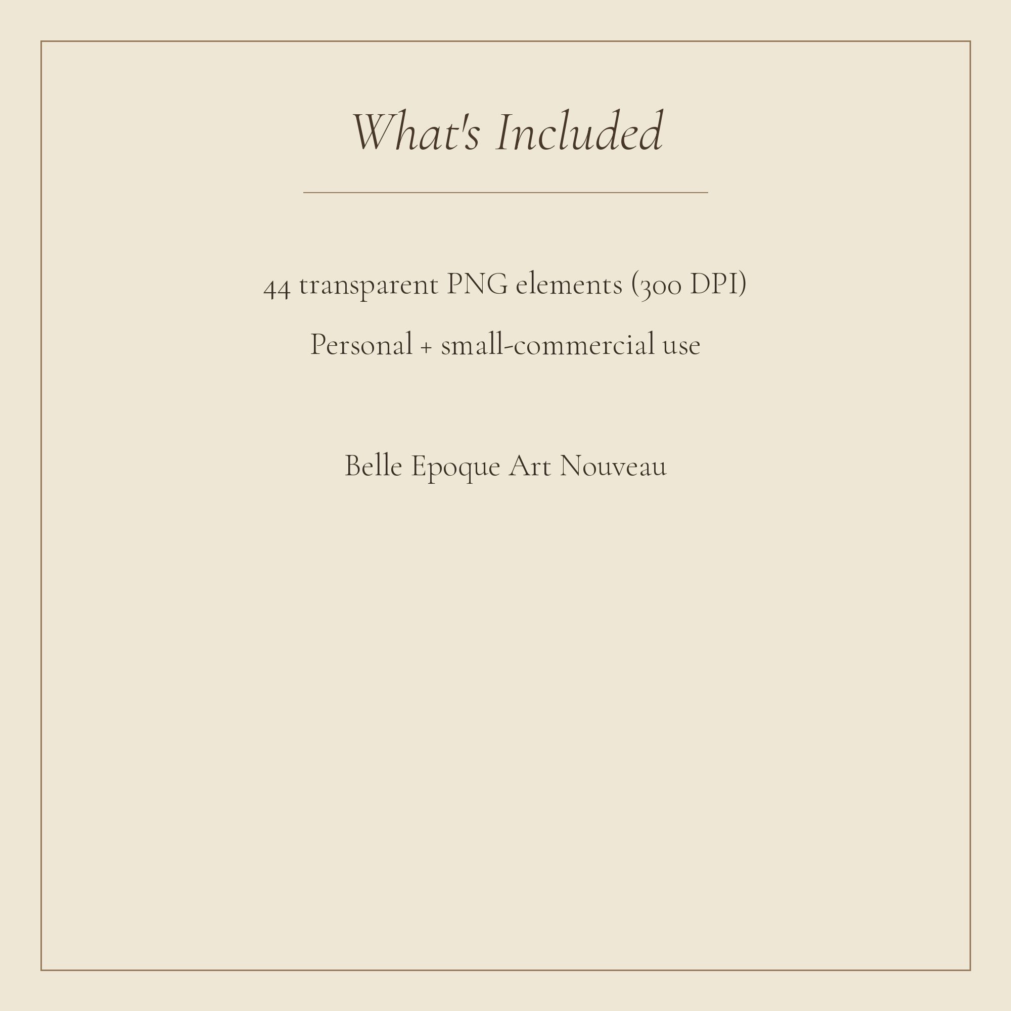 Belle Epoque Art Nouveau Embellishments — preview