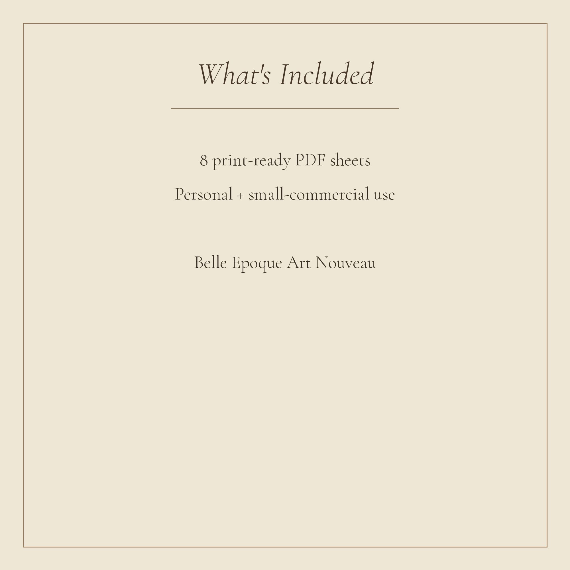 Belle Epoque Art Nouveau Paper Pack — preview
