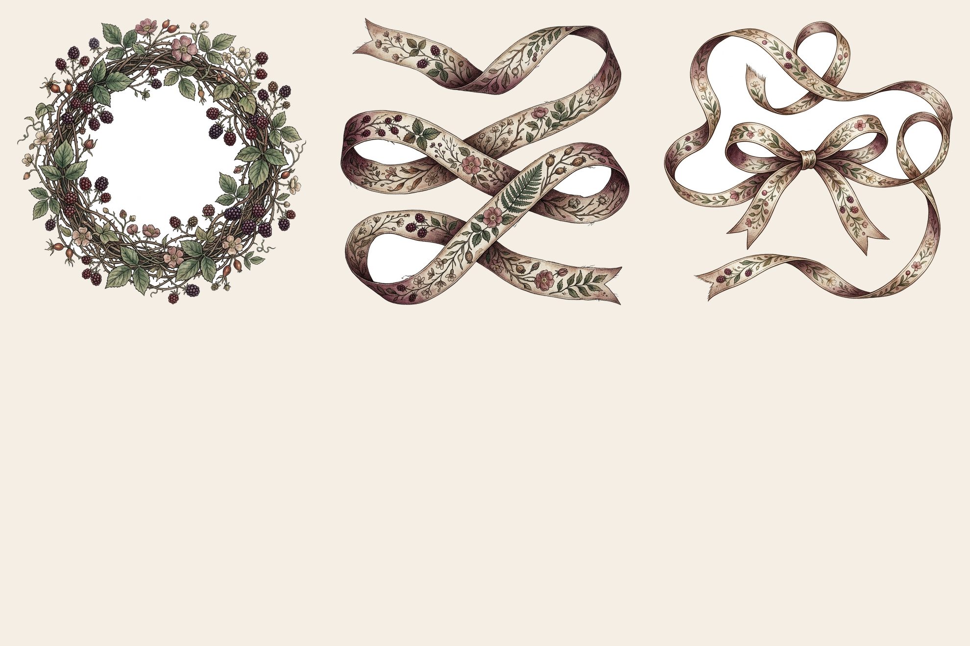 Berry Bramble Frames & Borders — preview