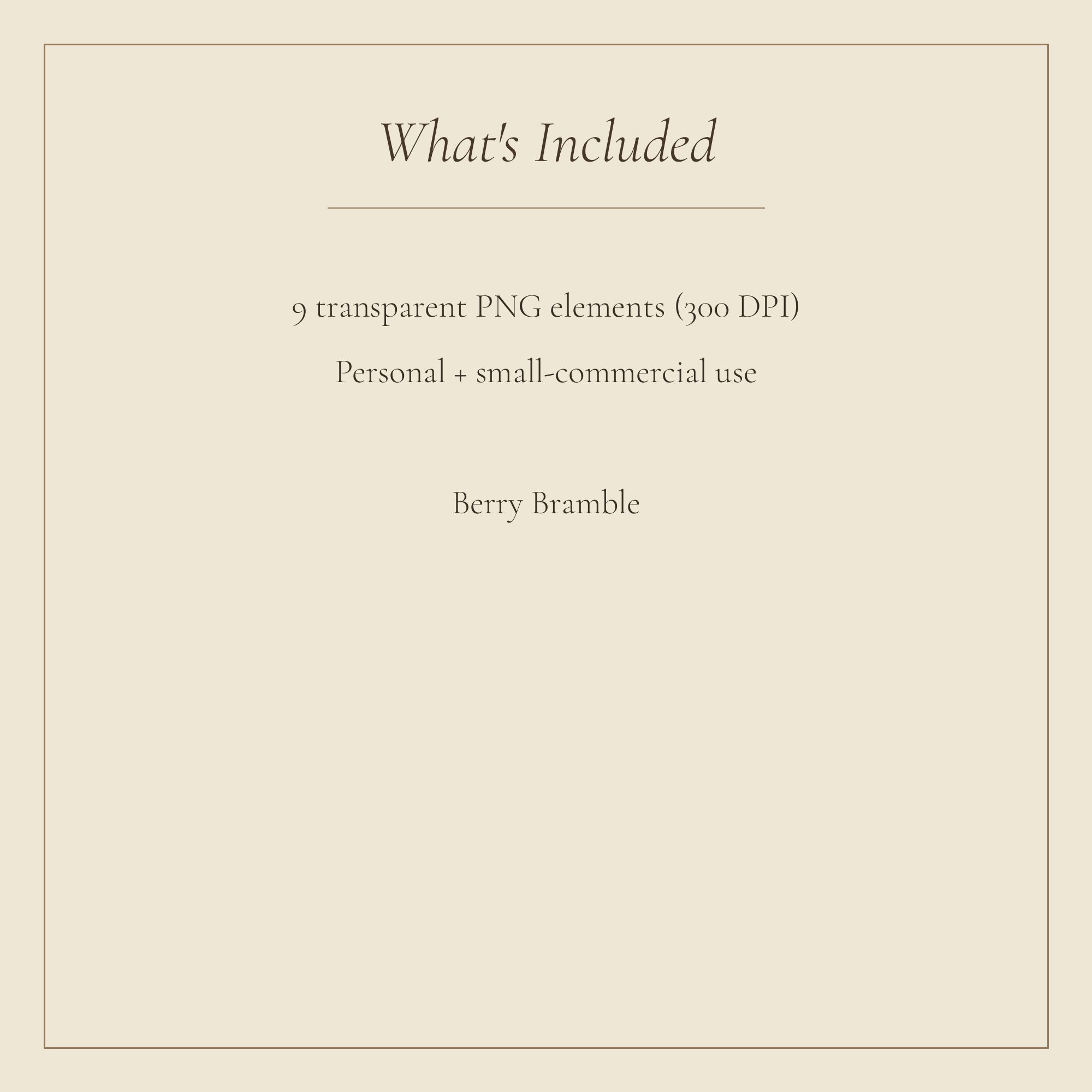 Berry Bramble Frames & Borders — preview