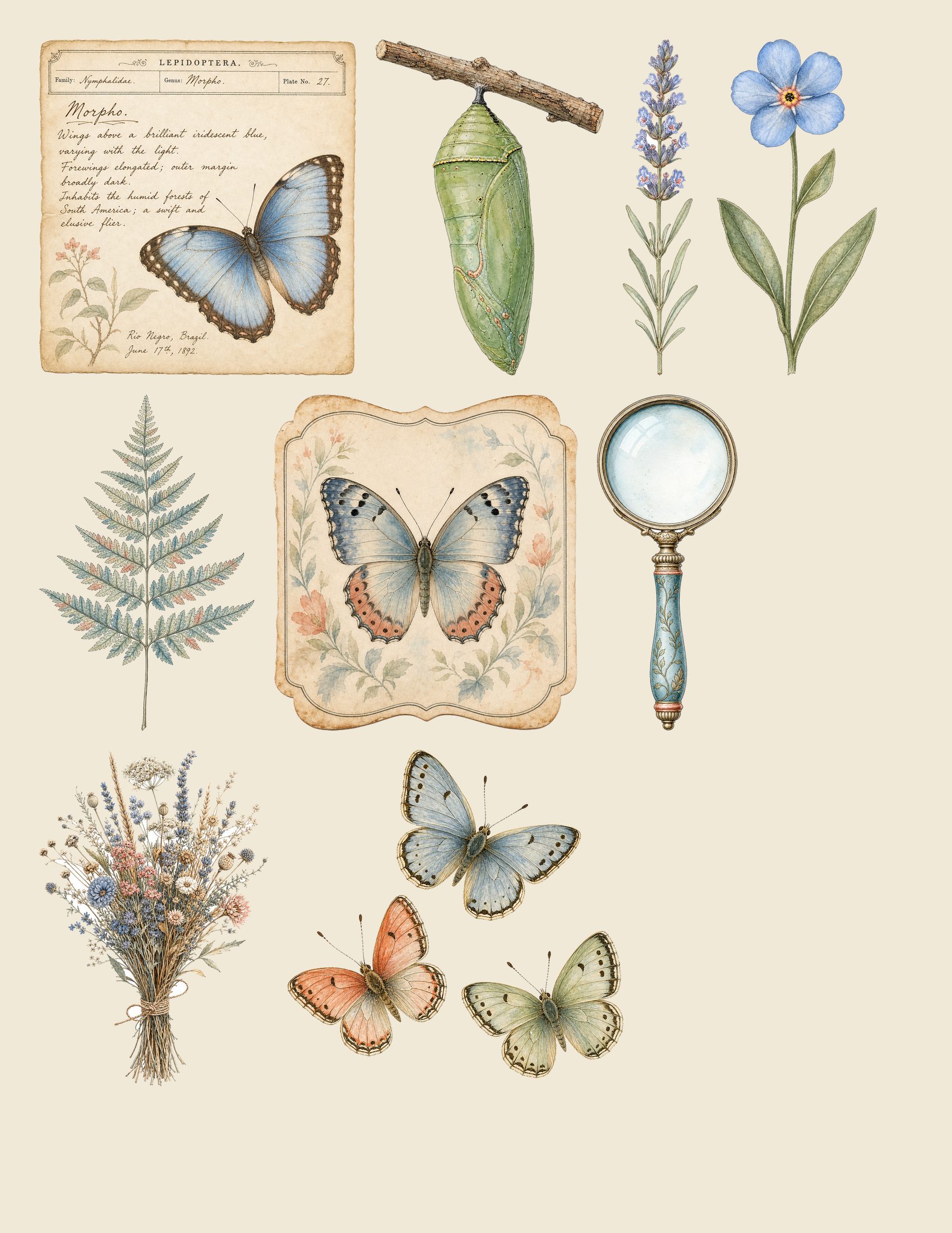 Butterfly Conservatory DELUXE Embellishments — preview