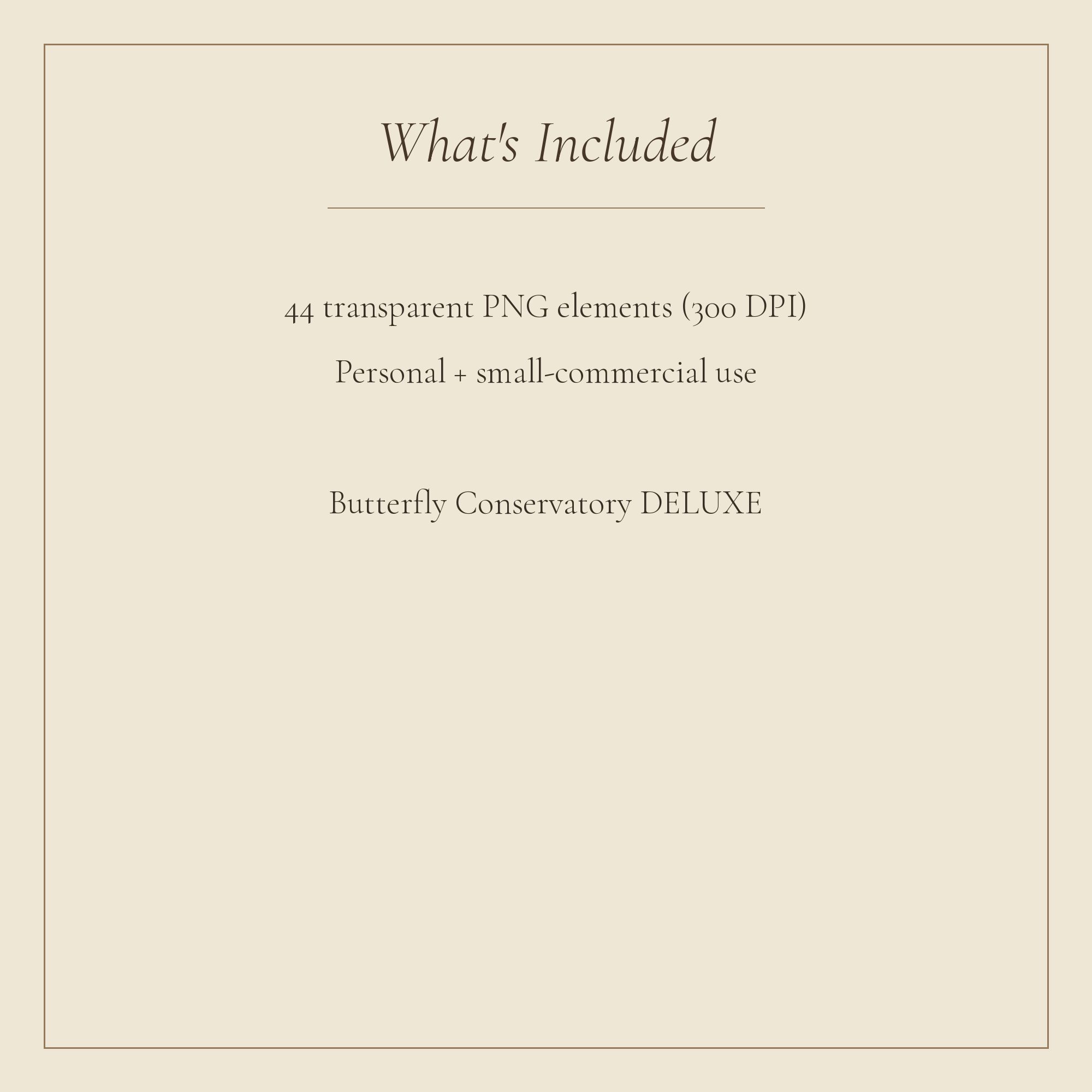 Butterfly Conservatory DELUXE Embellishments — preview