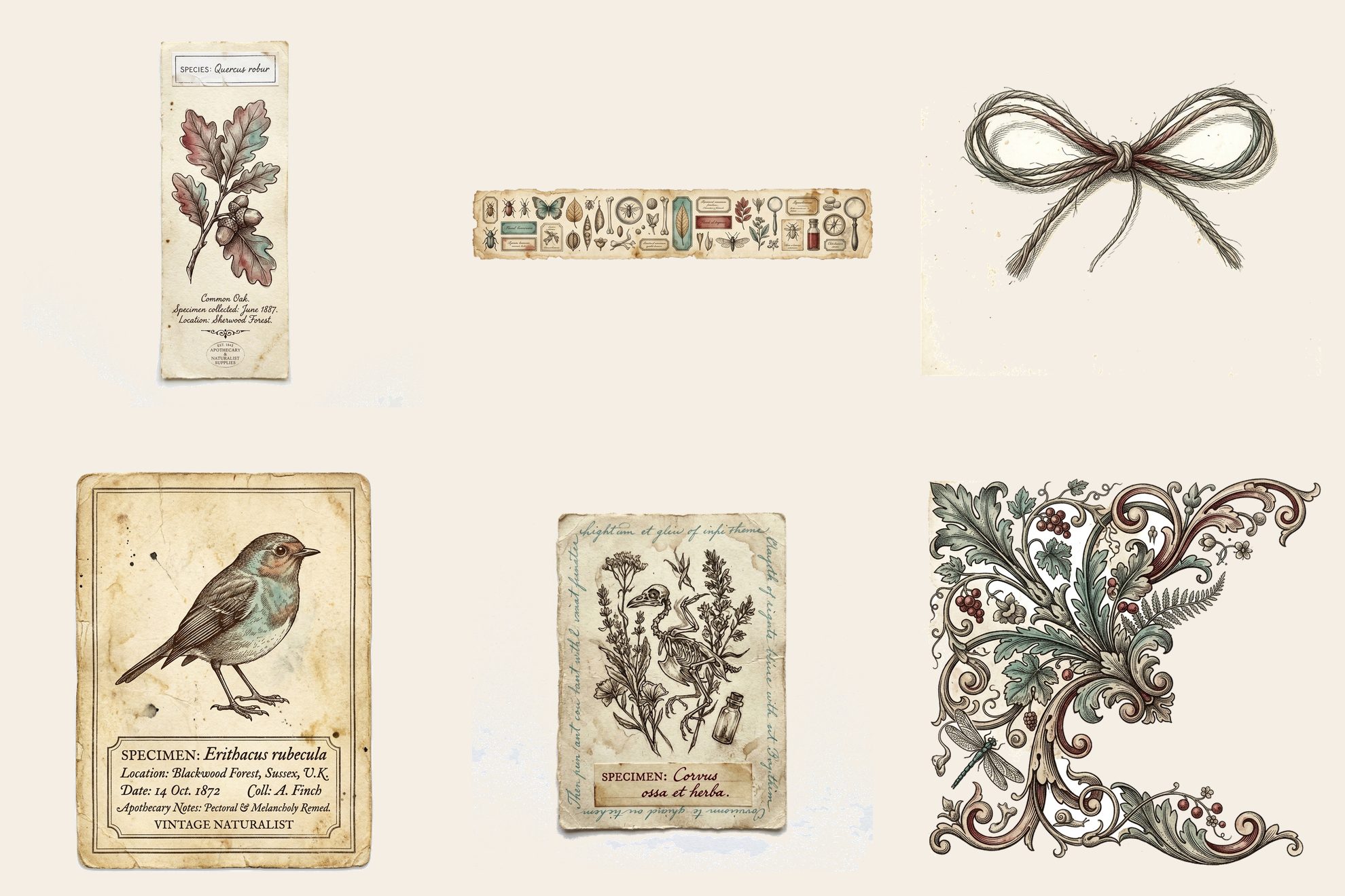Cabinet of Curiosities Junk Journal Kit ADD-ON — preview