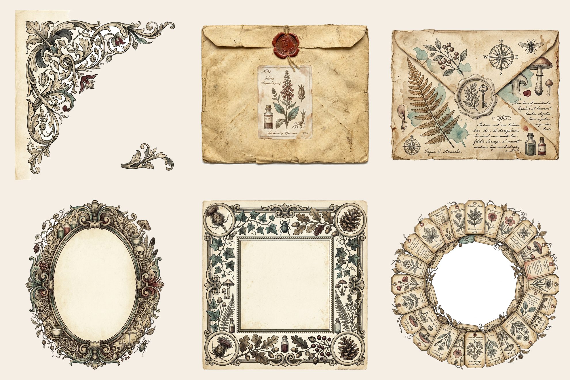 Cabinet of Curiosities Junk Journal Kit ADD-ON — preview