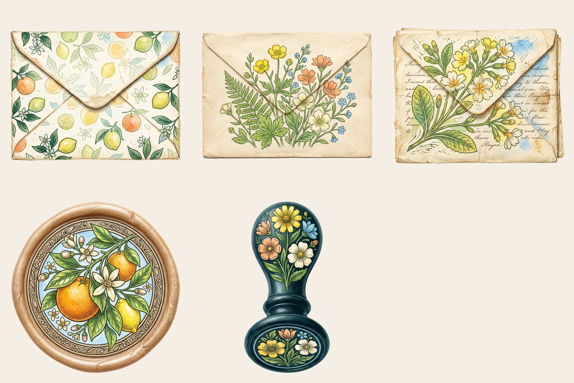 Citrus Grove Envelopes & Seals — preview