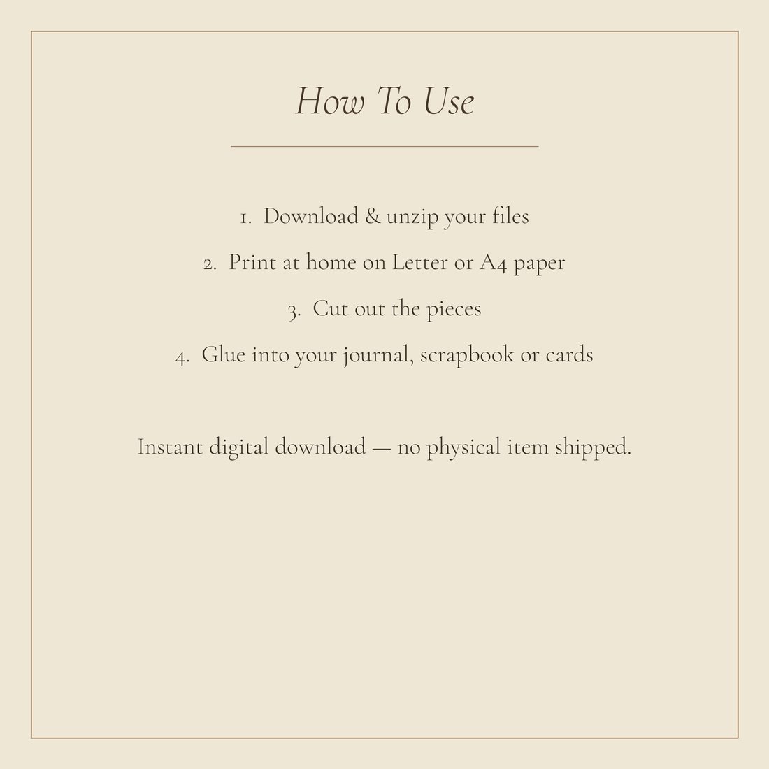 English Cottage Garden junk journal kit — download info