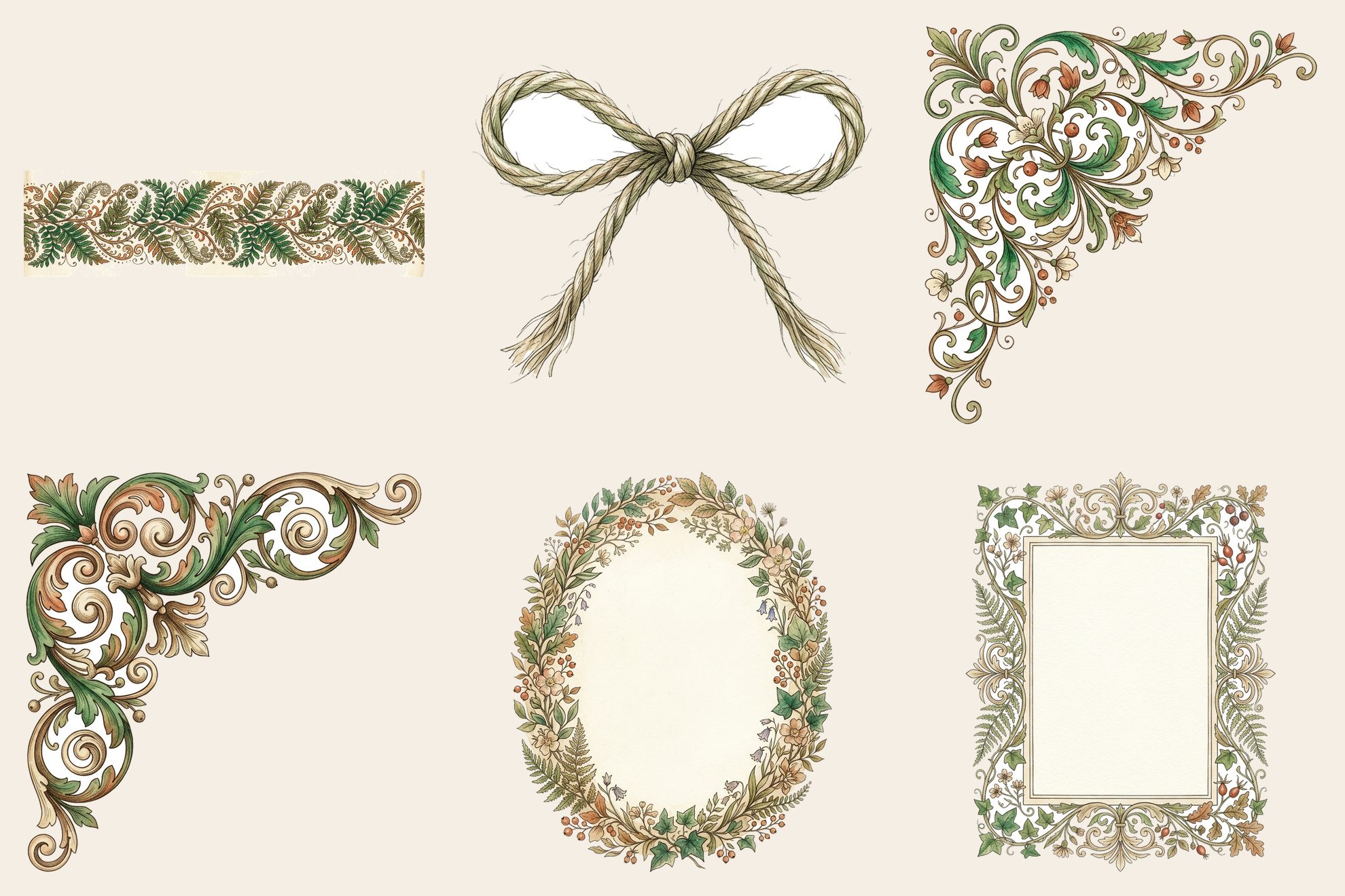 Fern Greenhouse Frames & Borders — preview