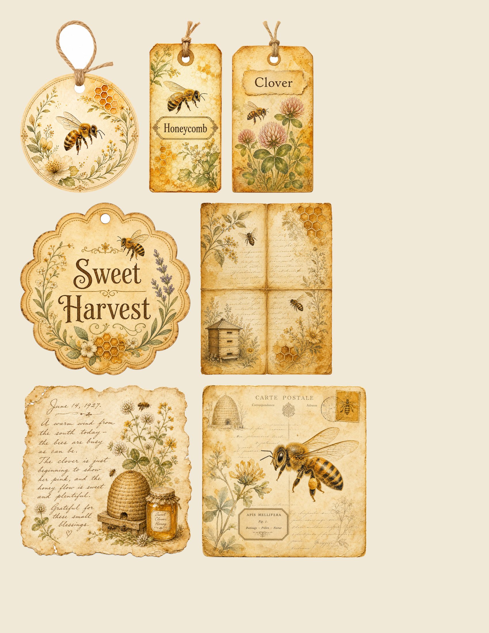 Golden Bee Apiary Embellishments — preview