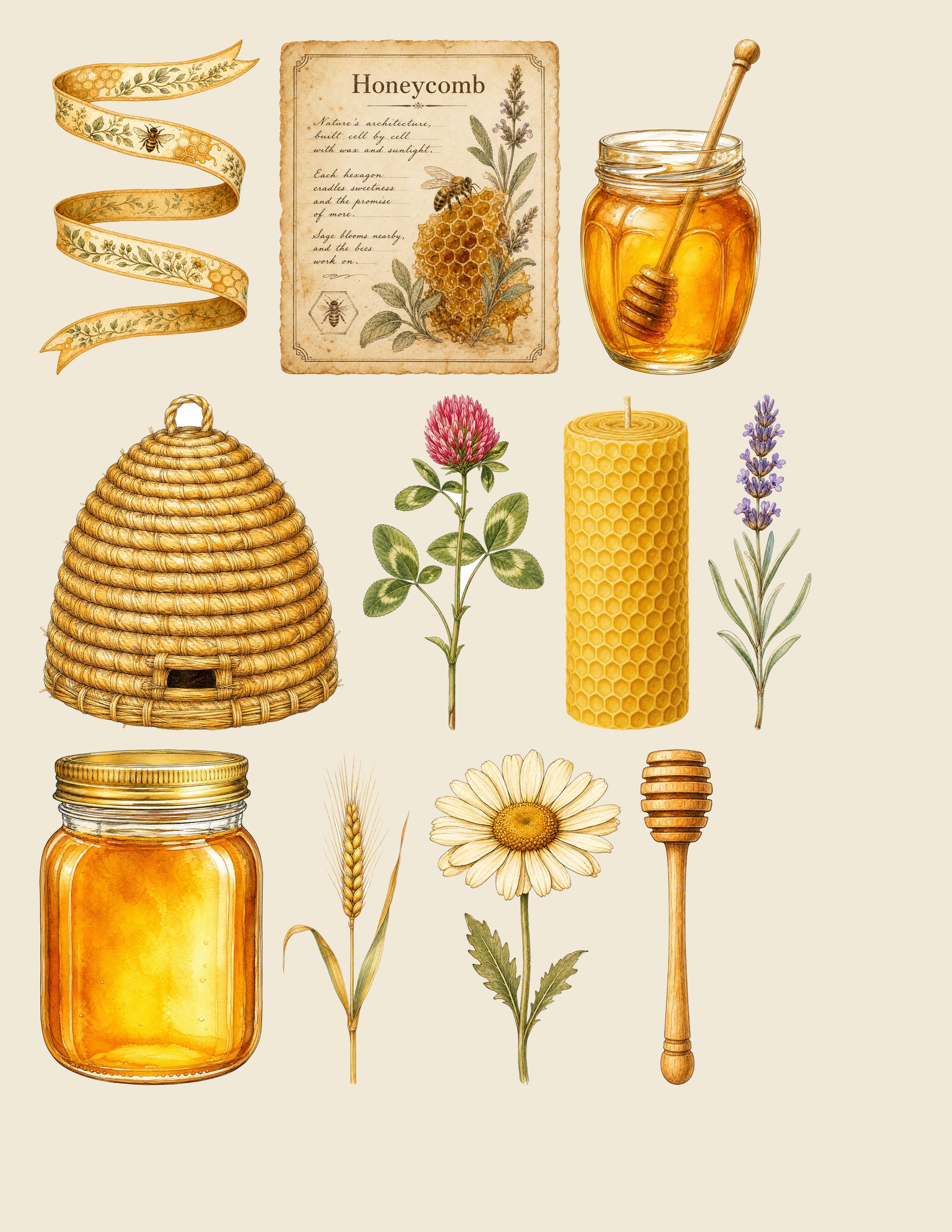 Golden Bee Apiary Embellishments — preview