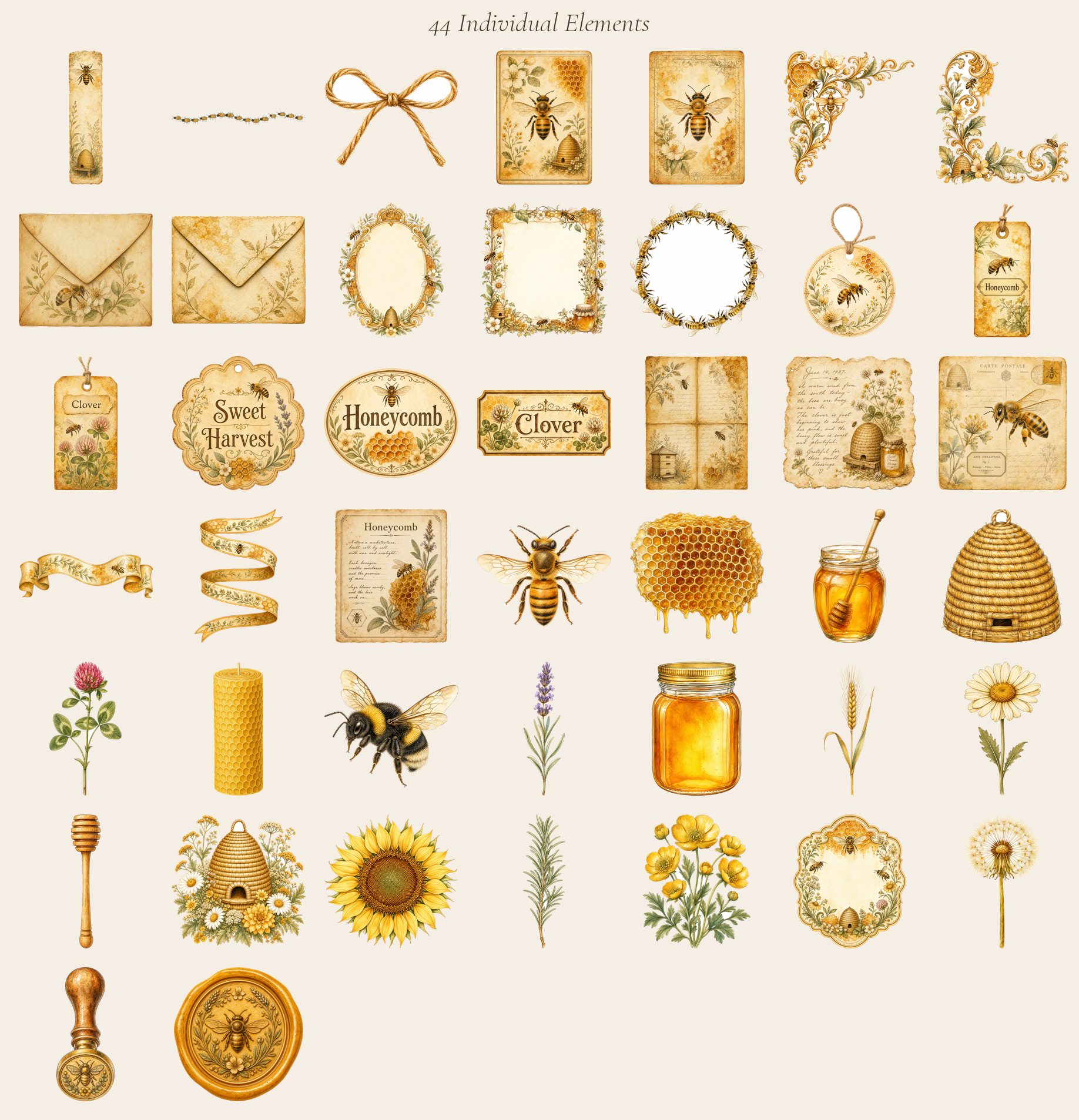 Golden Bee Apiary Embellishments — preview