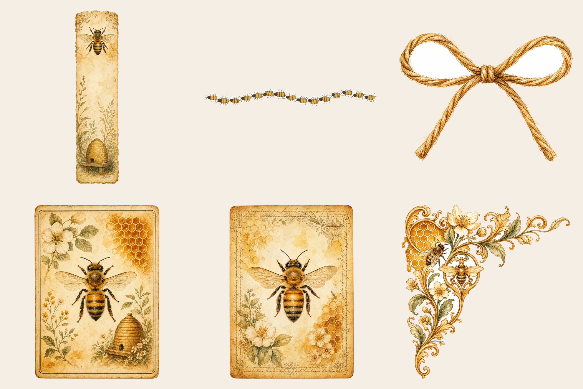 Golden Bee Apiary Embellishments — preview