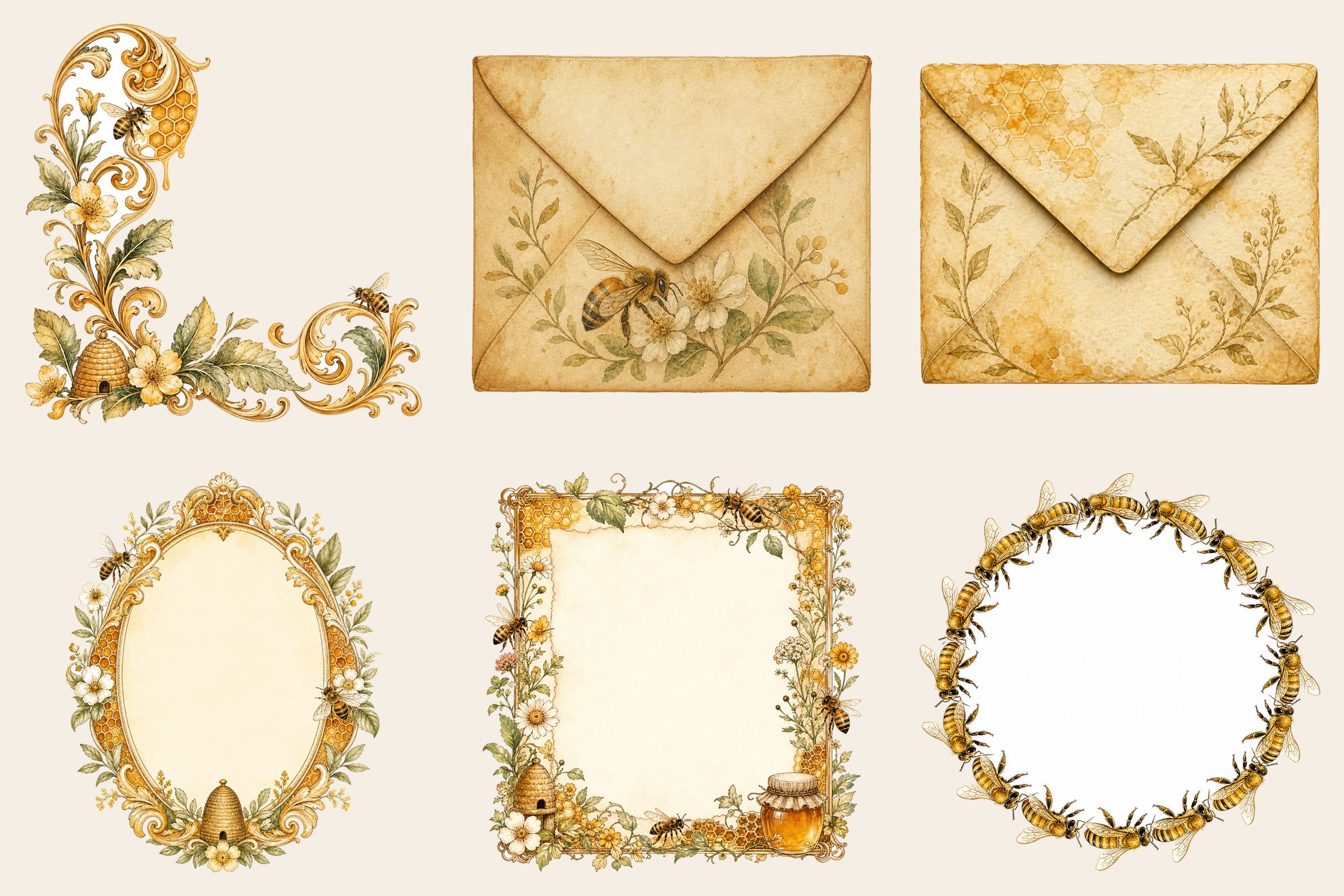 Golden Bee Apiary Embellishments — preview